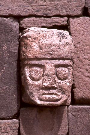  Stone Head at Tiahuanaco 