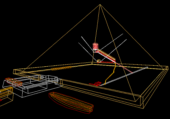  Wireframe Rendering of the Great Pyramid of Giza 
