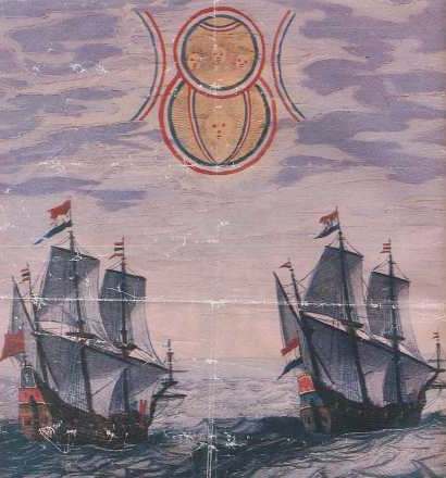  UFO sighting by two Dutch ships - North Sea, 1660 